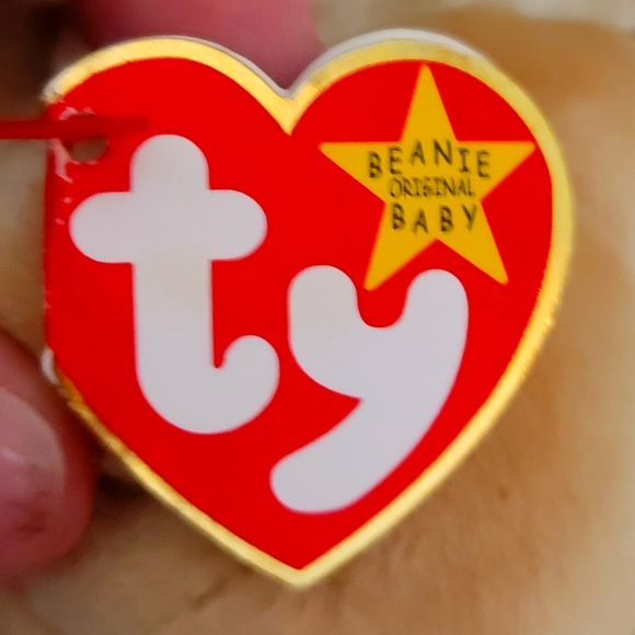 Ty Beanie Baby "Fetch" Golden Retriever Dog Tag Error # 218 Brown  Size 9" NWT - Picture 3 of 9